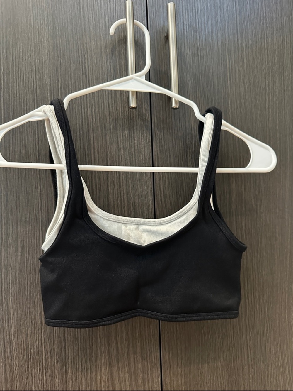FP Movement by Free People It Takes Two Bra Black & White